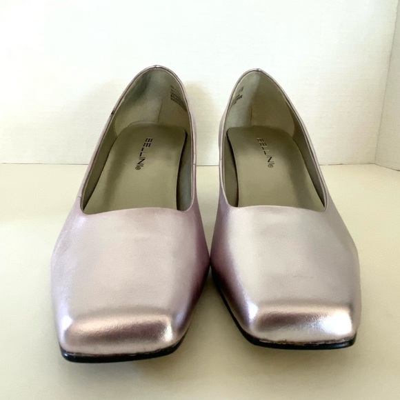 NWOT — Retro Bellini Metallic Lavender Leather Pumps, Size 9.5 W - Picture 9 of 14